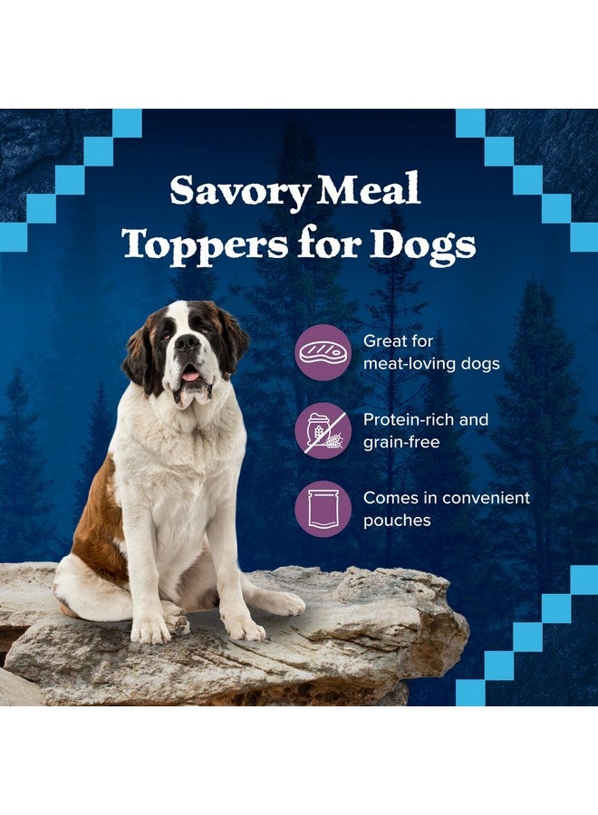 بلو بافلو طعام الكلاب الرطب الطبيعي عالي البروتين من بلو بافالو وايلدرنس تريل توبرز وايلد كاتس، قطع البط في مرق دسم، كيس 3 أونصة، 24 قطعة - Image 4