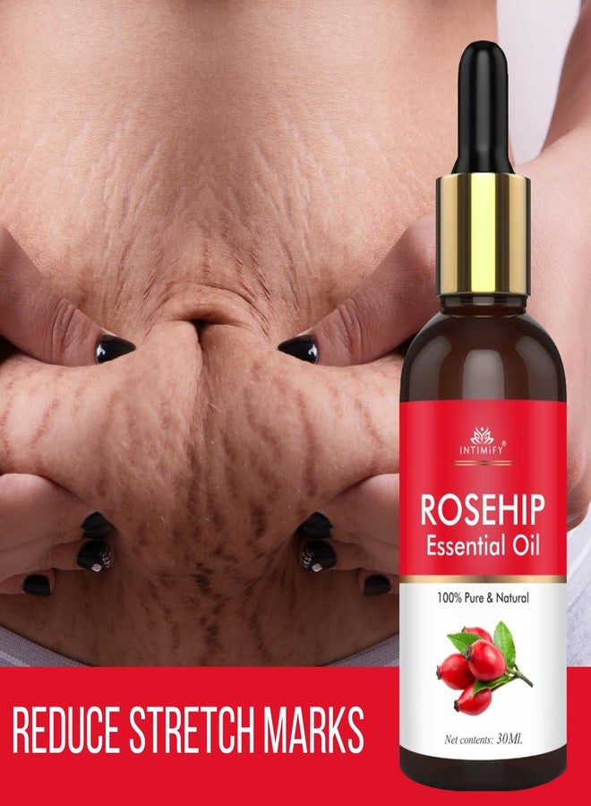 INTIMIFY Rosehip Seed Oil For Face | Cold Pressed | Rosehip Essential Oil For Face Massage | All Skin Types | For Men & Women | 30 ml - Image 4