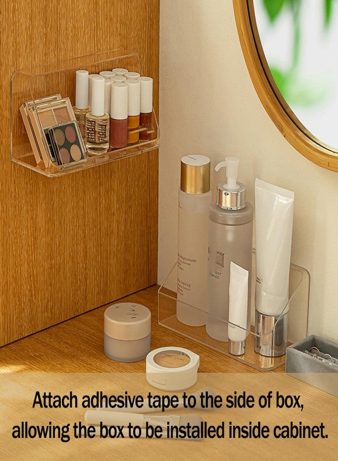MORNITE Medicine Cabinet Organizer Shelf, Vanity Trays for Bathroom Counter, Cosmetic Storage Tray, Makeup Organizer, Beauty Organizer - Image 3