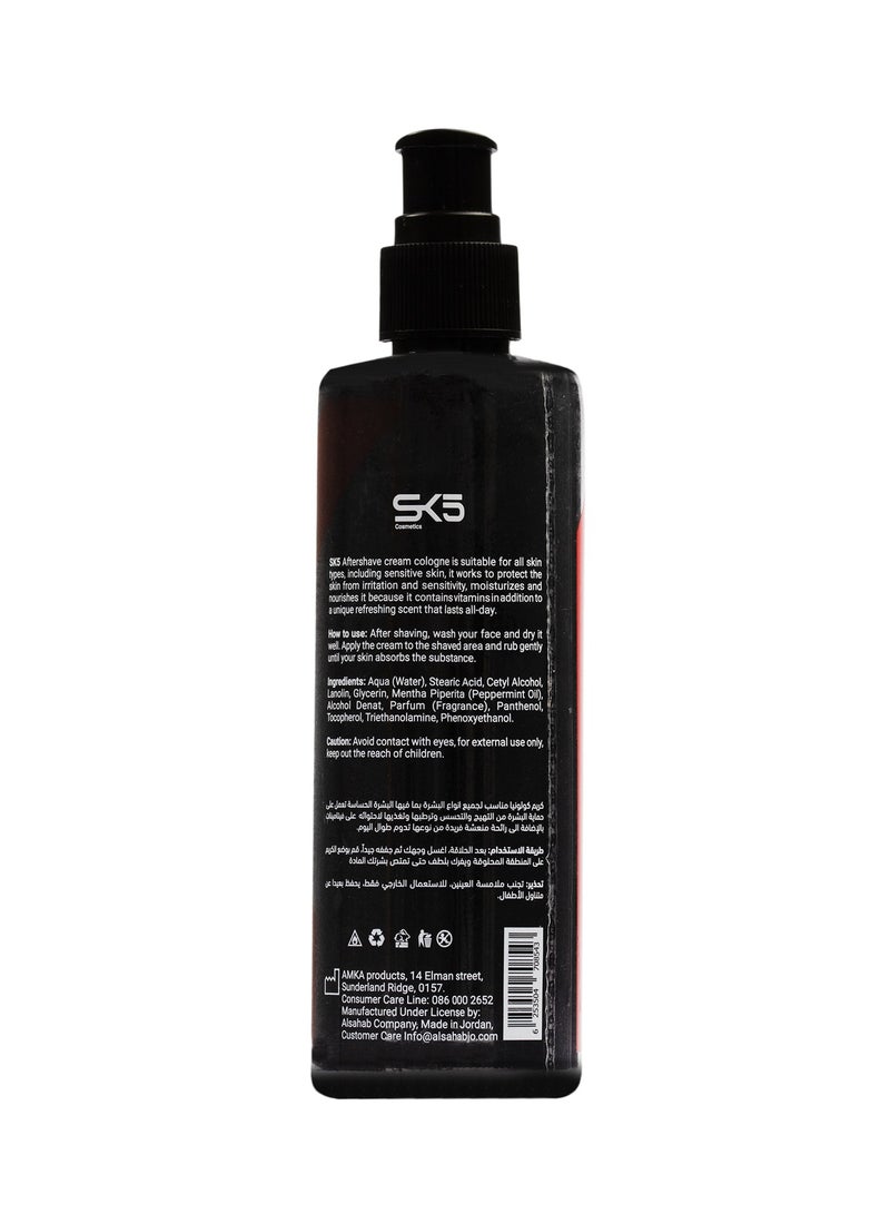 SK5 After Shave Cream Cologne Energy 250ml - Skin Protection & Hydration - Image 2