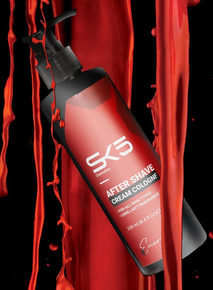 SK5 After Shave Cream Cologne Energy 250ml - Skin Protection & Hydration - Image 3