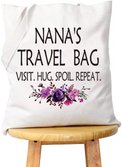 WCGXKO WCGXKO Nana Gift Nana Birthday Mother’s Day Gift Grandma Cosmetics Bag Toiletry Bag for Traveling (NANA'S TRAVEL tote) 