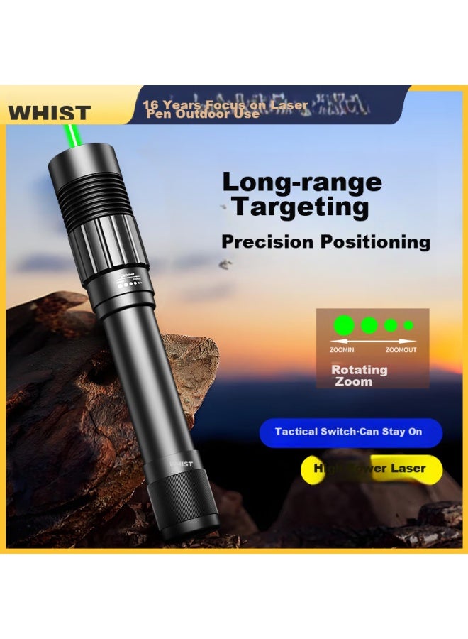 Whist H11 High-power Bright Green Laser Pointer With Long Battery Life, Constant-on Green Laser Light, Desert Star Pointer, Rechargeable Long-range Stargazing Pen, Infrared - Image 1