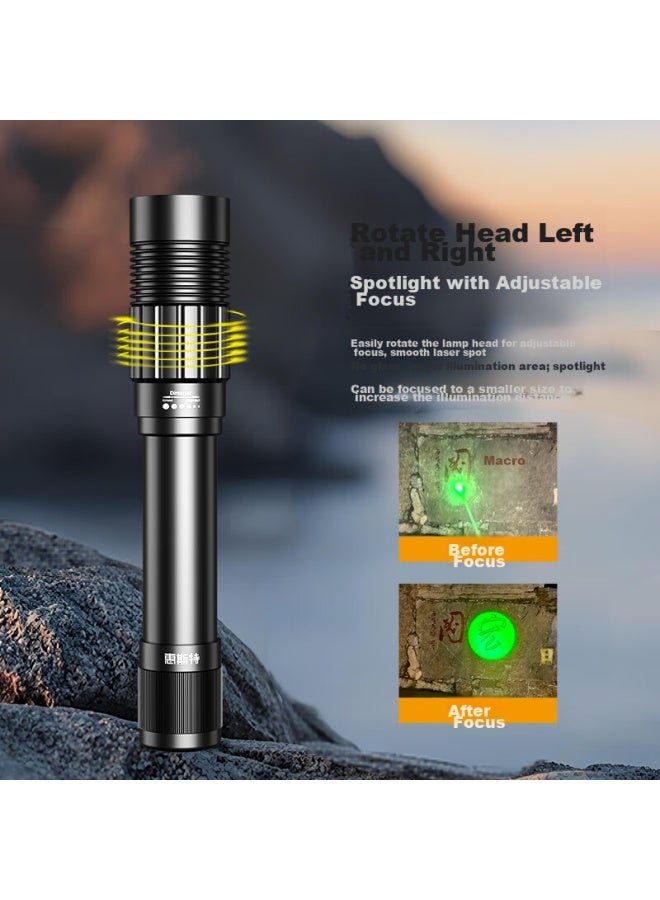 Whist H11 High-power Bright Green Laser Pointer With Long Battery Life, Constant-on Green Laser Light, Desert Star Pointer, Rechargeable Long-range Stargazing Pen, Infrared - Image 2