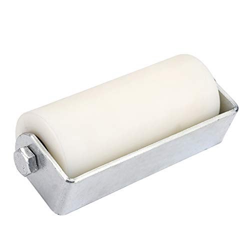 Skelang 6" Slide Gate Guide Roller with Post Welded Bracket, UHMW Hard Nylon Sliding Rolling Gates Guider, Heavy Duty Sealed Ball Bearing Side Roller Assembly (White - 6 inches) - Image 4