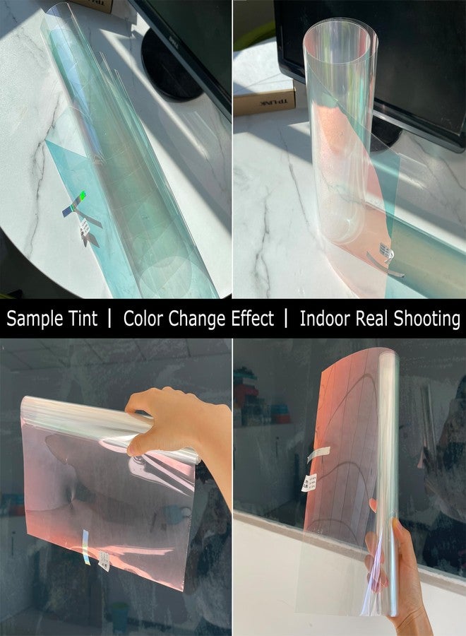 AuMoHall Chameleon Charming Red Windshield Tint 89.3% VLT Car Front Window Tint Colorful Red Color Change Effect Car Window Solar Protection Film, 19.68" x 118.11" - Image 2