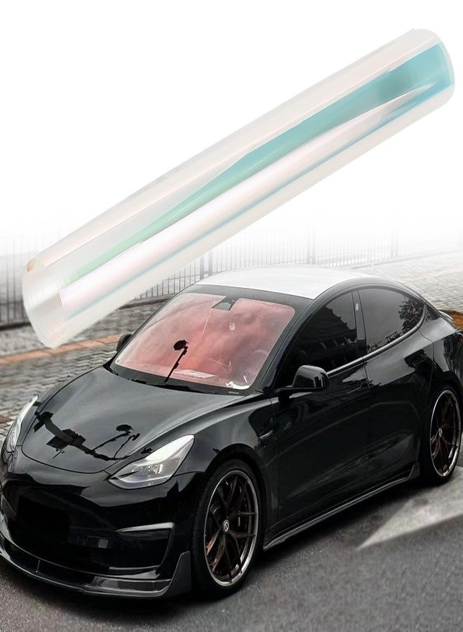 AuMoHall Chameleon Charming Red Windshield Tint 89.3% VLT Car Front Window Tint Colorful Red Color Change Effect Car Window Solar Protection Film, 19.68" x 118.11" - Image 1