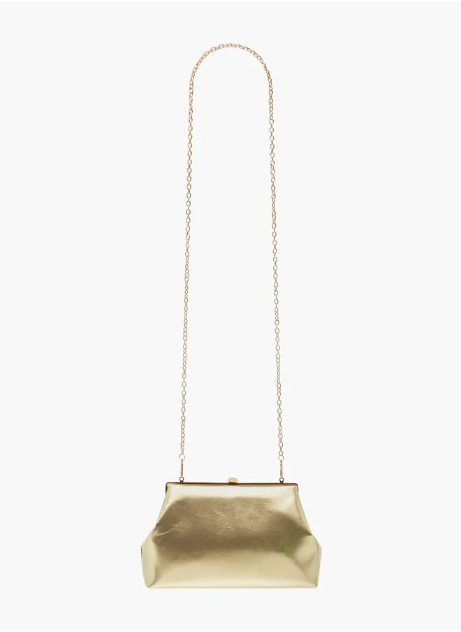 فلورا بيلا من شو إكسبرس Womens Solid Sling Bag With Flap Closure And Chain Strap Ramadan Collection