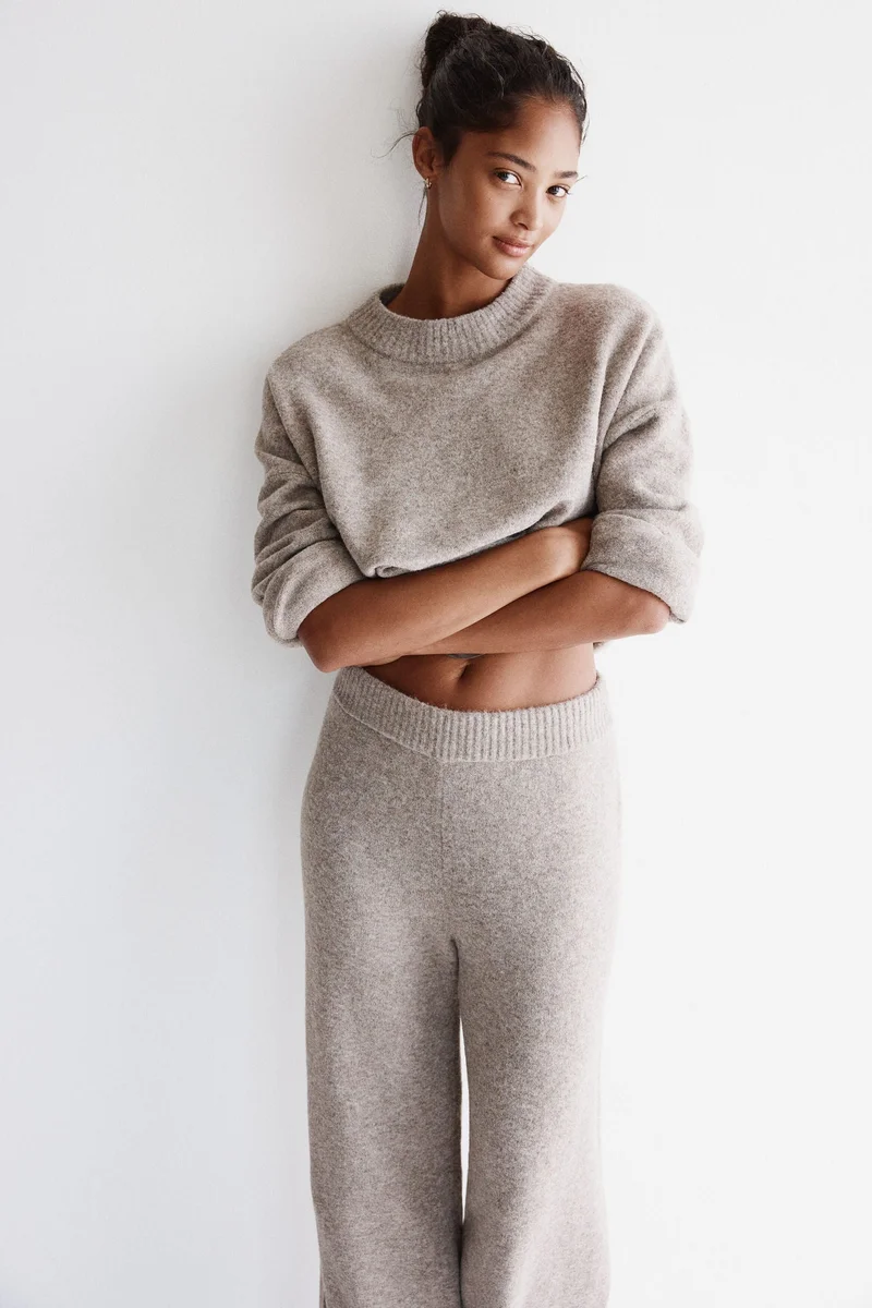 H&M Fine-knit trousers