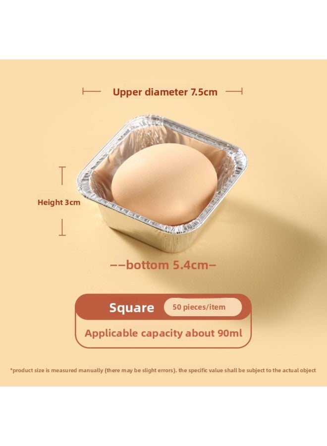 Grilled Egg Tin Paper Cup Shrimp Egg-pulling Special Tin Foil Barbecue Household Round Baking Egg Tart High Temperature Resistant Raw Oyster Pad