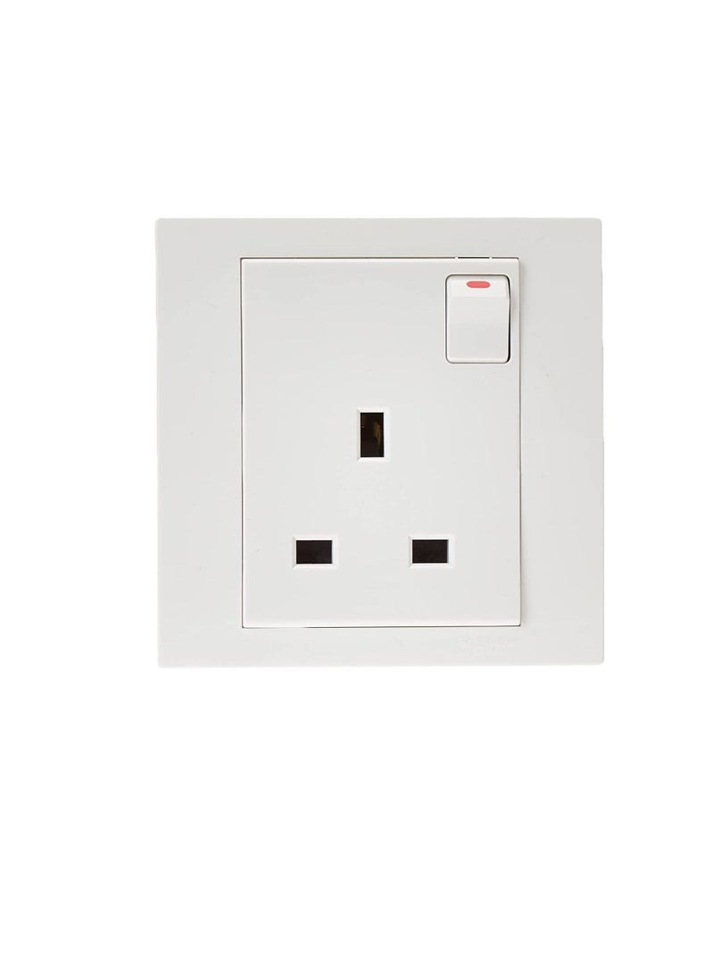 Schneider Electric Schneider Electric Vivace White - Single switched socket - 13 A - 230 V - 1 gang -white  - Image 2