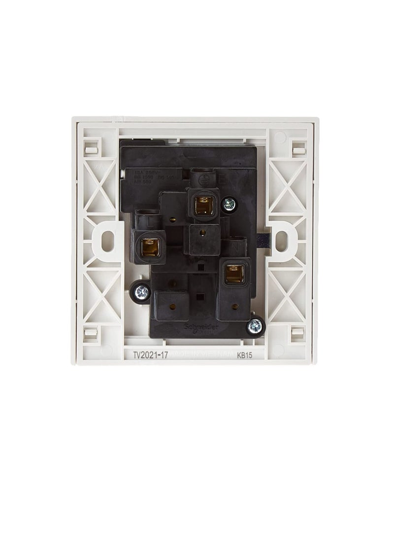 Schneider Electric Schneider Electric Vivace White - Single switched socket - 13 A - 230 V - 1 gang -white  - Image 3