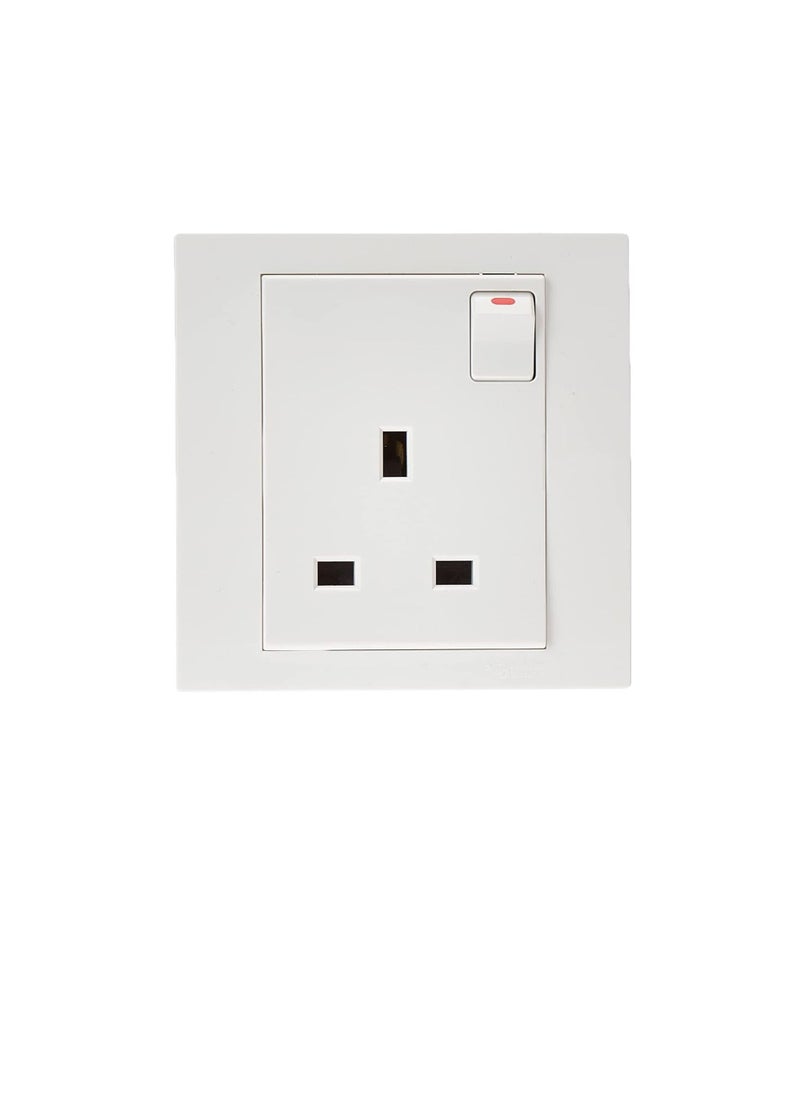 Schneider Electric Schneider Electric Vivace White - Single switched socket - 13 A - 230 V - 1 gang -white  - Image 1