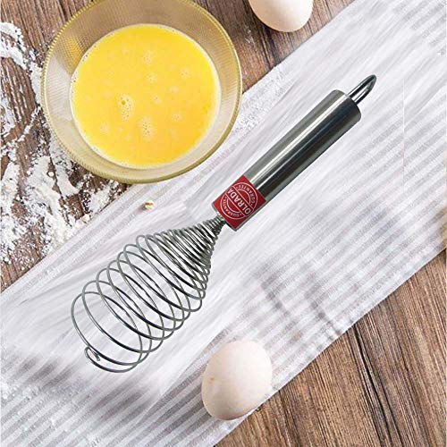 Olrada Stainless Steel Balloon Spring Whisk Egg Beater for Blending Whisking Beating & Stirring 7'' - Image 3