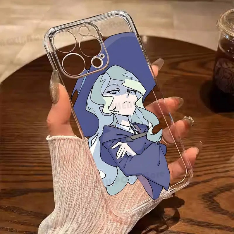 Akko Kagari Anime Phone Case for iPhone 17 16 15 14 13 12 11 Pro Max Mini Plus, Anti-Slip Shockproof Hard Case - Image 5