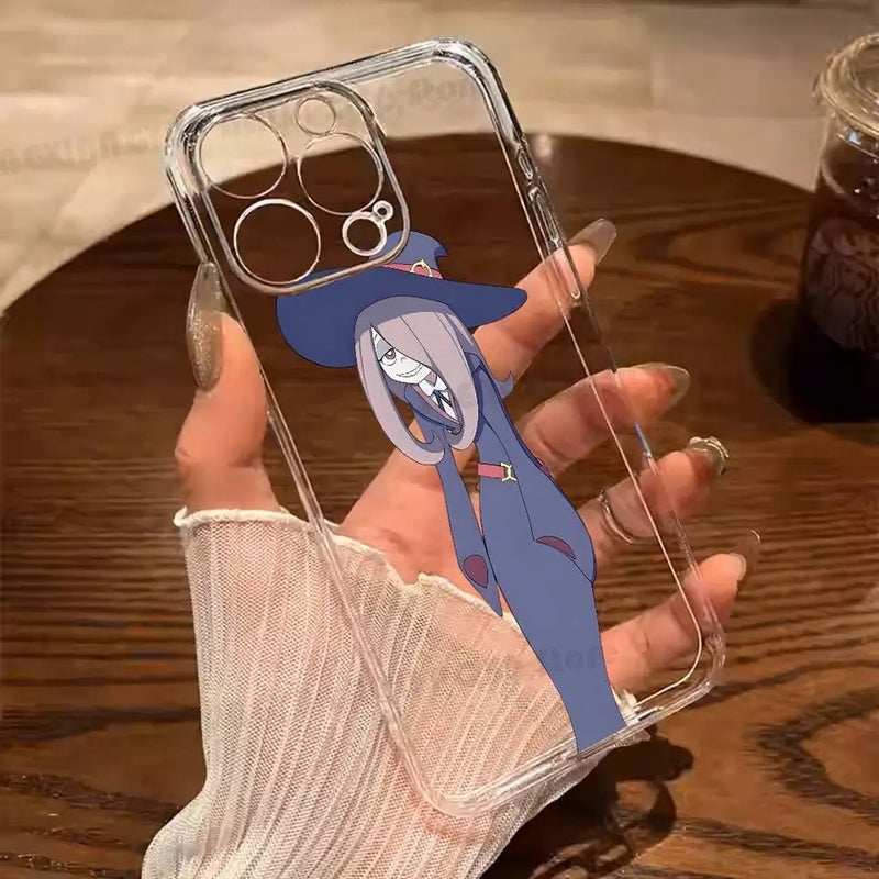 Akko Kagari Anime Phone Case for iPhone 17 16 15 14 13 12 11 Pro Max Mini Plus, Anti-Slip Shockproof Hard Case - Image 3