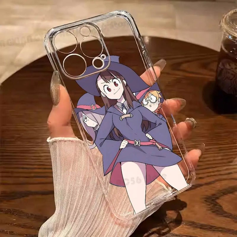 Akko Kagari Anime Phone Case for iPhone 17 16 15 14 13 12 11 Pro Max Mini Plus, Anti-Slip Shockproof Hard Case - Image 1