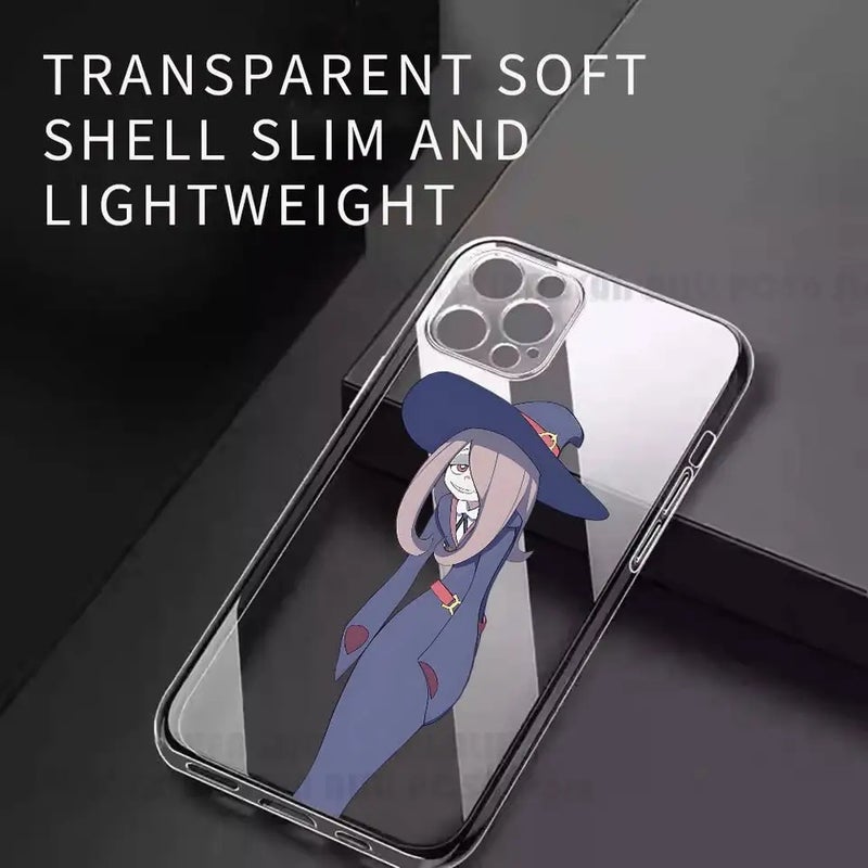 Akko Kagari Anime Phone Case for iPhone 17 16 15 14 13 12 11 Pro Max Mini Plus, Anti-Slip Shockproof Hard Case - Image 2