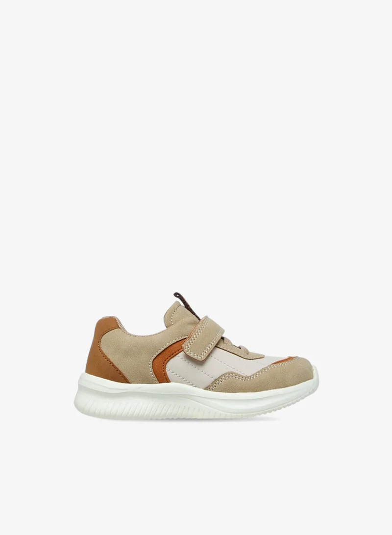 Barefeet Colourblock Sneakers with Hook and Loop Closure