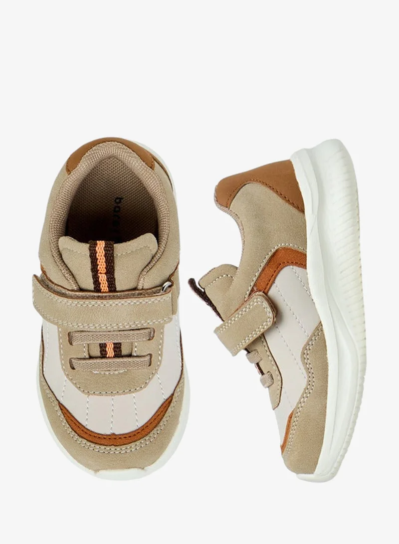 Barefeet Colourblock Sneakers with Hook and Loop Closure