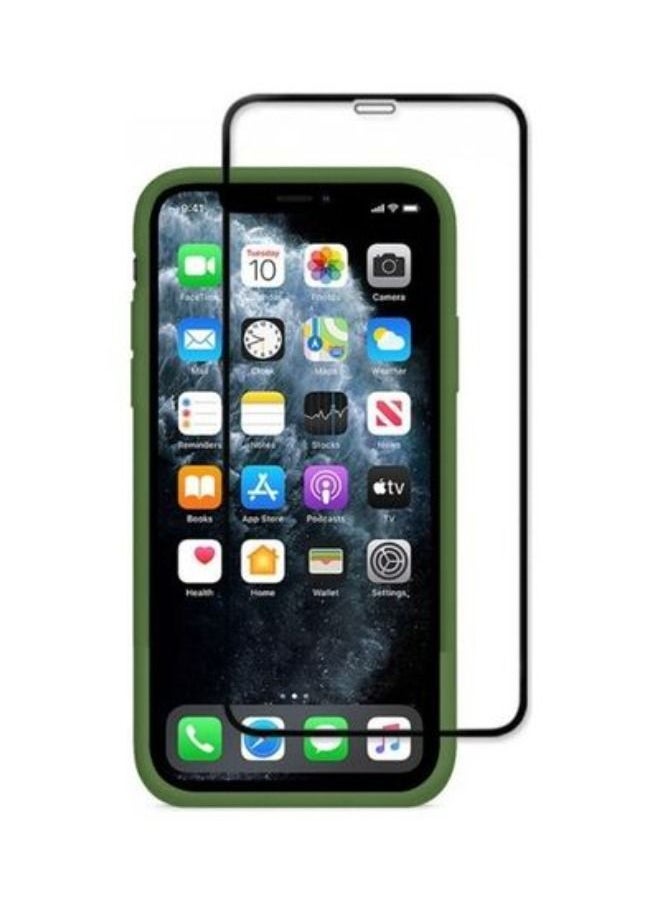 Generic - 2-Pack Silicone Cover Case and Screen Protector for Apple iPhone 12 Mini Green/Clear - Image 1