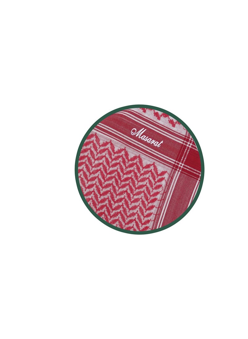 MASARAT شماغ مسارات احمر رجالي MA707R - Image 3