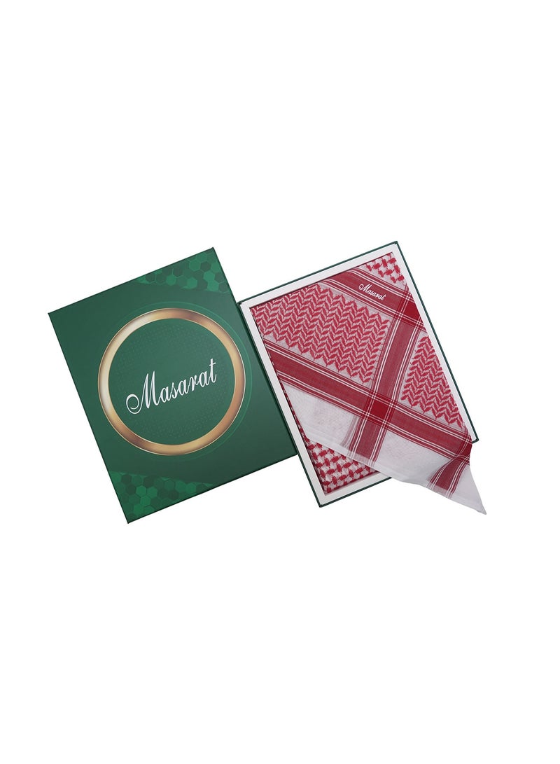 MASARAT شماغ مسارات احمر رجالي MA707R - Image 1