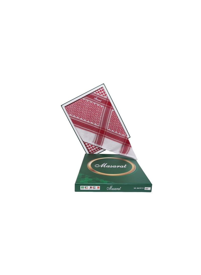 MASARAT شماغ مسارات احمر رجالي MA707R - Image 2
