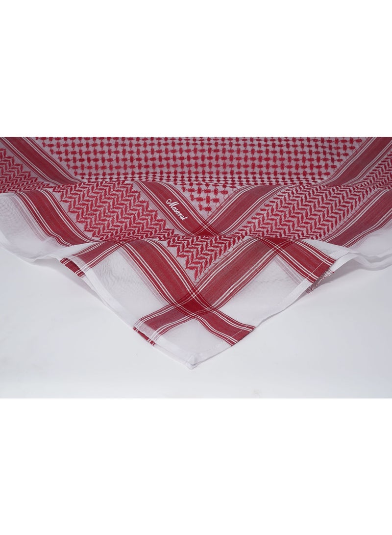 MASARAT شماغ مسارات احمر رجالي MA707R - Image 4