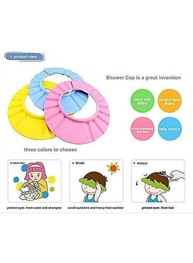 VENJA (LABEL) Venja Soft Adjustable Visor Hat Safe Shampoo Shower Bathing Protection Bath Cap for Toddler, Baby, Kids, Children (Multi-Color) - Image 4