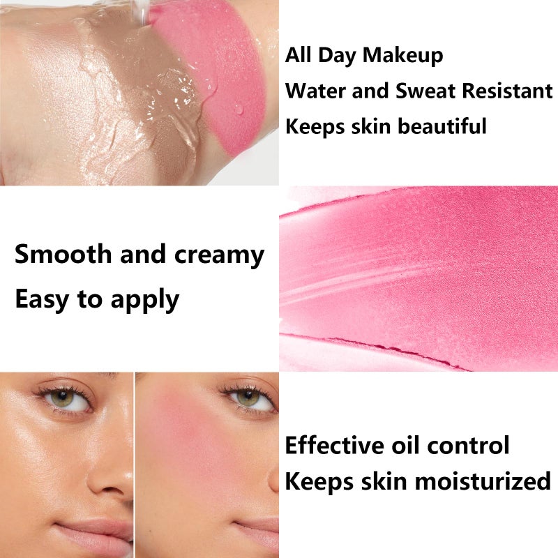 LemonSac 3Pcs Cream Contour Stick Makeup Kit, Shades with Highlighter, Blush and Bronzer Contour Stick for Sculpt the Cheeks, Long Lasting, Waterproof, Matte & Dewy Finish LIGHT(1+3+4) - Image 5