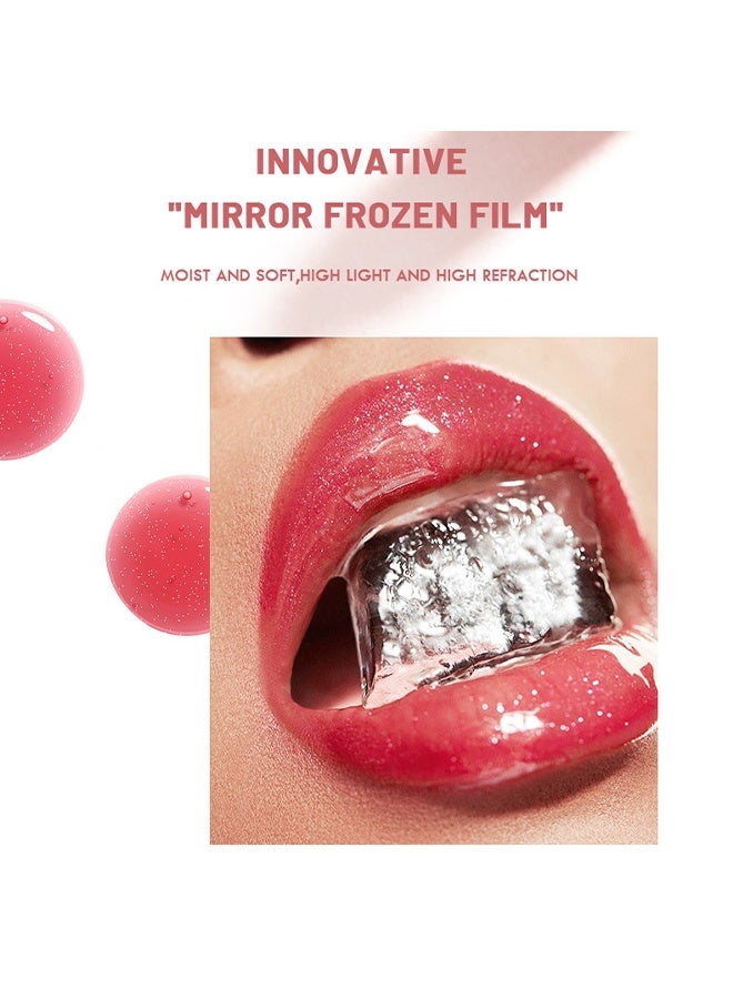 pudaier Ultra Glossy Lip Gloss, Diamond Matte Lip Oil, Gloss Glitter Metallic Liquid Lipstick, Glitter Shimmer Lip Glaze ,Shimmery Finish High Pigment Long Lasting Lip Gloss ,Tint Makeup #08 - Image 3