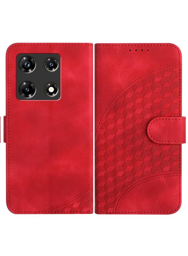 Zaboon Case For Infinix Note 30 Pro Elephant Head Embossed Phone Leather Case with Lanyard - Image 1