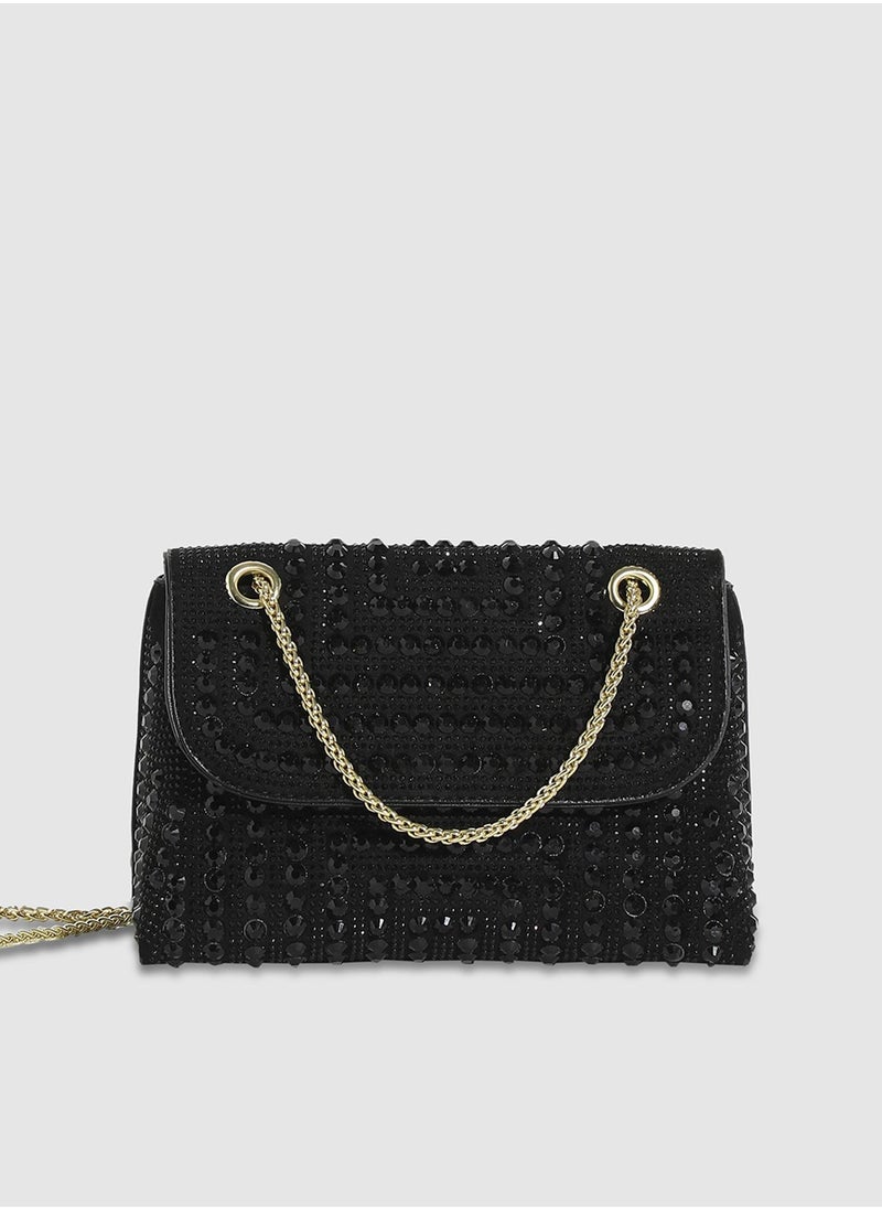Haute Sauce All Over Studs Handbag - Black  - Image 1
