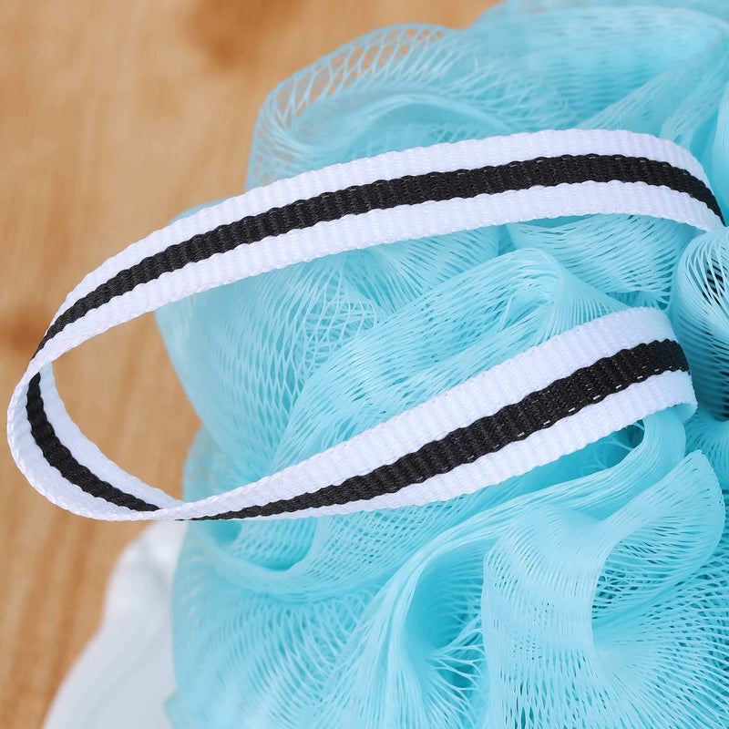 Tbestmax Bath Loofah Shower Sponge Pouf Body Scrubber Exfoliator Scrubber Ball (Set of 6) - Image 5