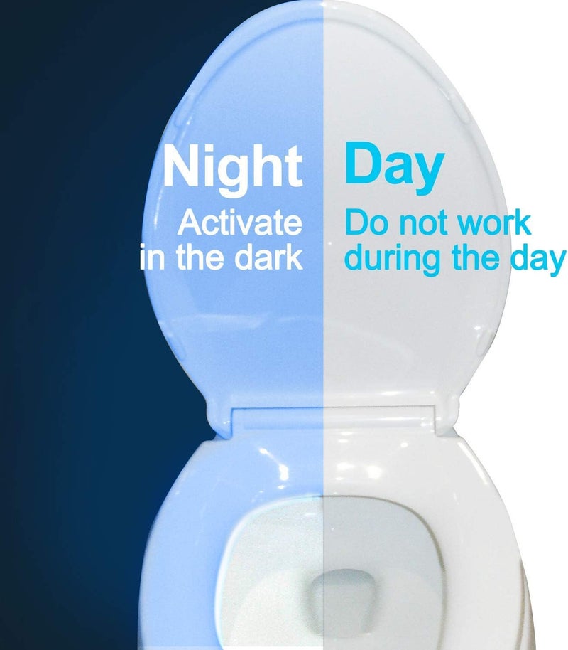 Zezhou The Original Toilet Night Light Gadget, Fun Bathroom Lighting Add on Toilet Bowl Seat, Motion Sensor Activated LED 9 Color Modes - Weird Novelty Funny Birthday Gag Gifts for Men, Dad, Kids & Toddlers - Image 2