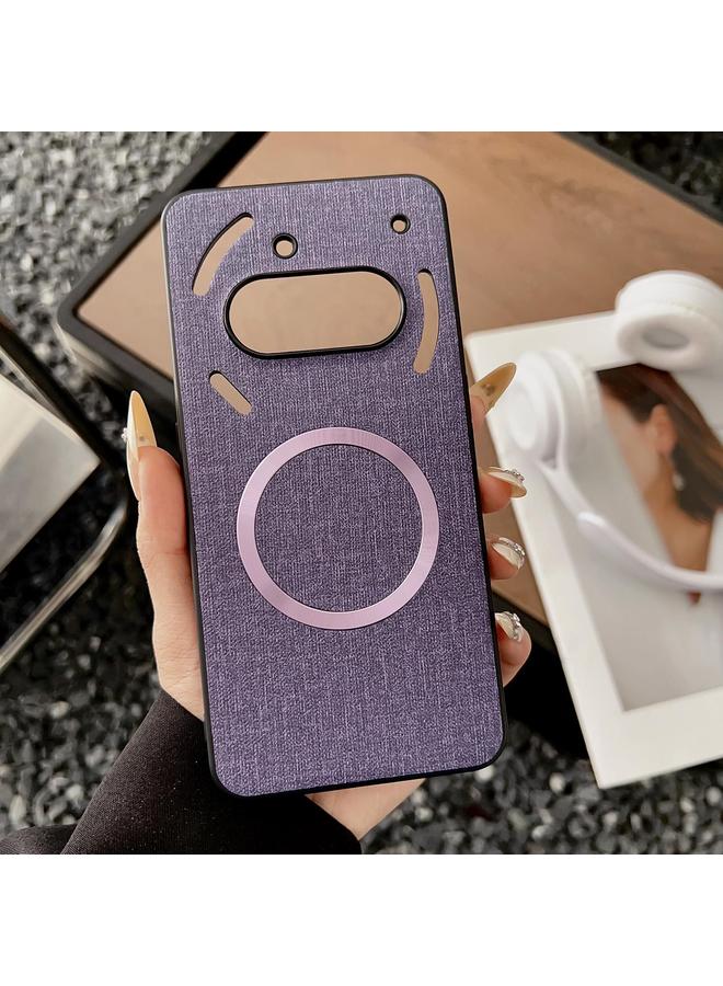 erorex Case For Nothing Phone 3a Pro Magsafe Magnetic Ring Cloth Texture Phone Case - Image 1