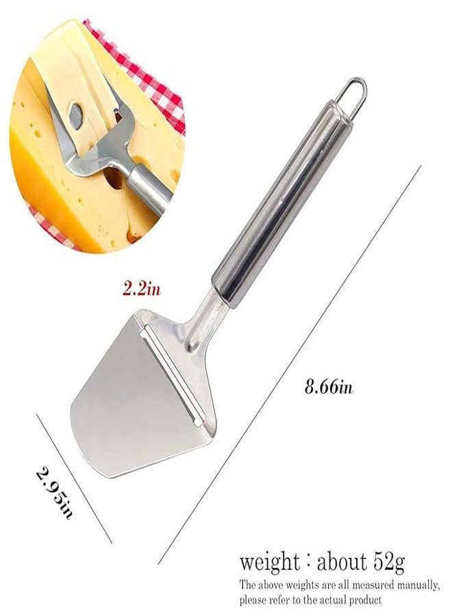 FAGVA Stainless Steel Cheese Slicer Cutter | Ergonomic Handle Cheese Planer for Semi-Soft, Hard Cheese, Butter & Ham | Food-Grade, Durable & Easy to Clean - Image 3
