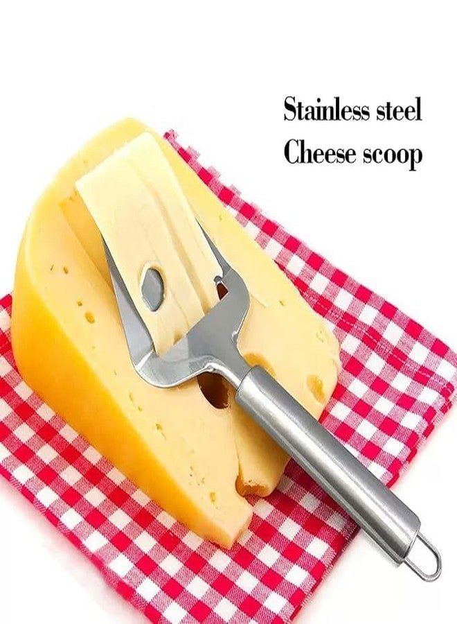 FAGVA Stainless Steel Cheese Slicer Cutter | Ergonomic Handle Cheese Planer for Semi-Soft, Hard Cheese, Butter & Ham | Food-Grade, Durable & Easy to Clean - Image 4