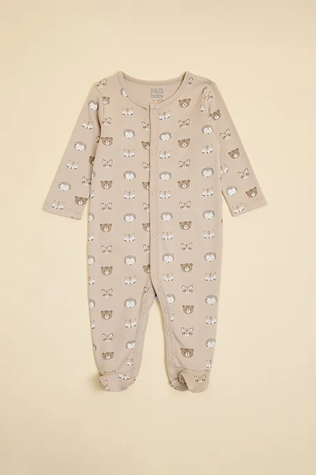 R&b 3 Pack Printed Sleepsuit