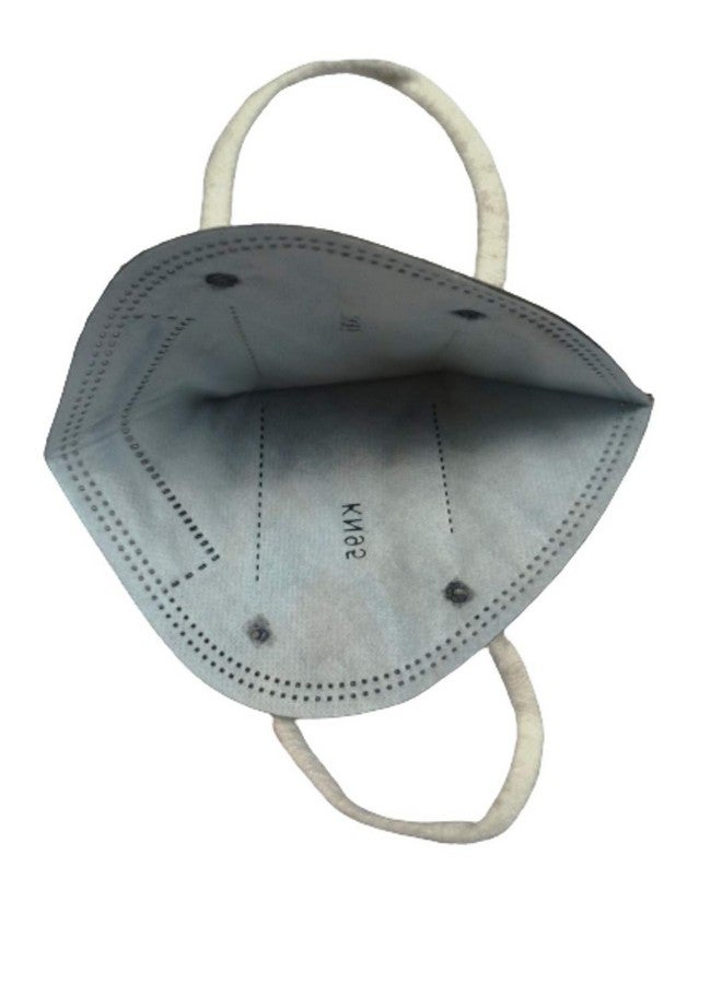 Galaxy KN95 Face mask,5 Layer Filter Anti Pollution Mask,Reusable & Washable Mask With nose clip & self elasticated ear loops Face Mask For Mens and Womens_Grey (Pack of 5) - Image 4