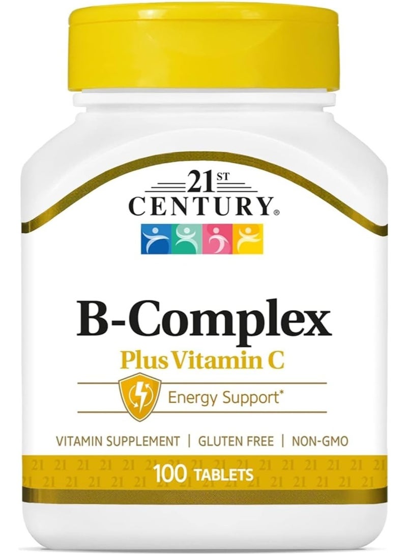 21st Century (B Complex) Plus Vitamin C, 100 Tablets - Image 1