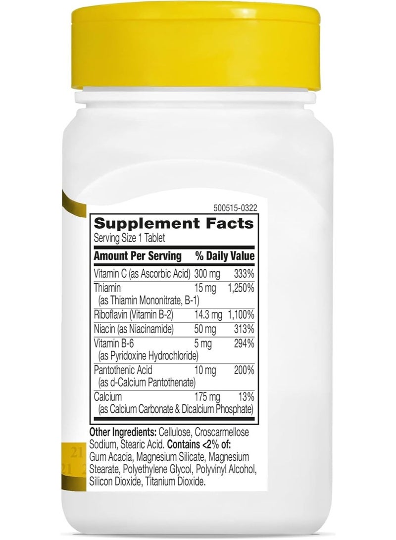 21st Century (B Complex) Plus Vitamin C, 100 Tablets - Image 4