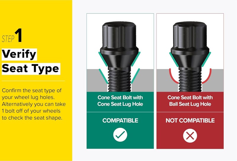 StanceMagic 20pc Locking Spline Black Lug Bolts with Socket Key - Image 3