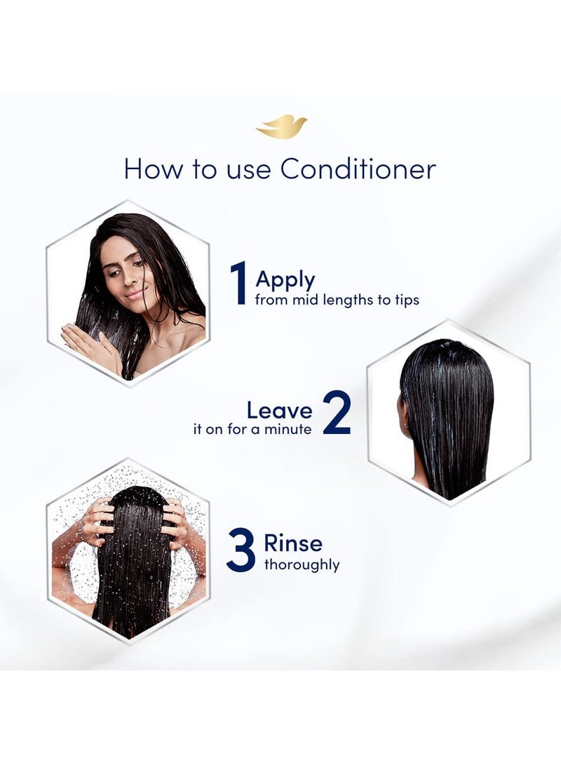 Dove Hair Therapy Dry Scalp Care Moisturizing Conditioner, Sulphate Free, No Parabens & Dyes, With Niacinamide, 380 ml - Image 3