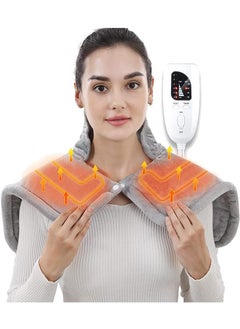 Heating Pad For Neck And Shoulders, Large Electric Neck Heating Pad For Pain Relief, 6 Heat Settings And 4 Safe Auto Shut Off - 58x42cm, Machine Washable Heating Pad
