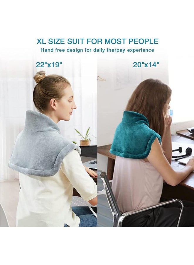 Generic - Heating Pad For Neck And Shoulders, Large Electric Neck Heating Pad For Pain Relief, 6 Heat Settings And 4 Safe Auto Shut Off - 58x42cm, Machine Washable Heating Pad - Image 1