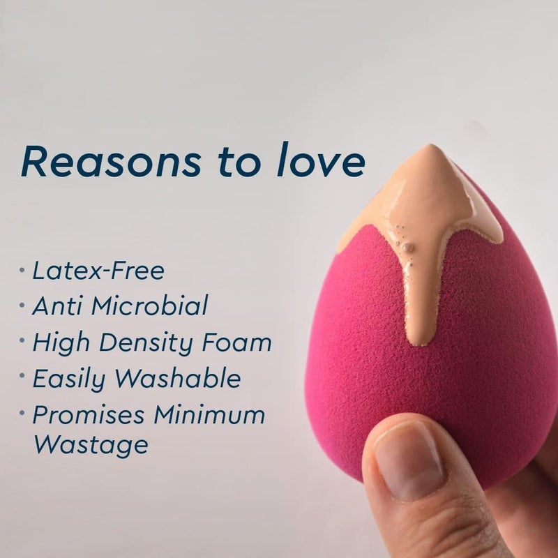 Tandem Makeup Beauty Blender different Size different Shapes Sponge Super Soft Cosmetics Puff Blender For Powder Liquid Cream Foundation Tool Wet and Dry Use Pack of 5 - Image 5