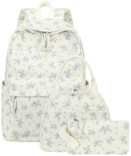 BTOOP School Backpacks for Teen Girls Bookbags Lightweight Kids Backpack School Bags Set with Lunch Box Pencil Case - Image 1