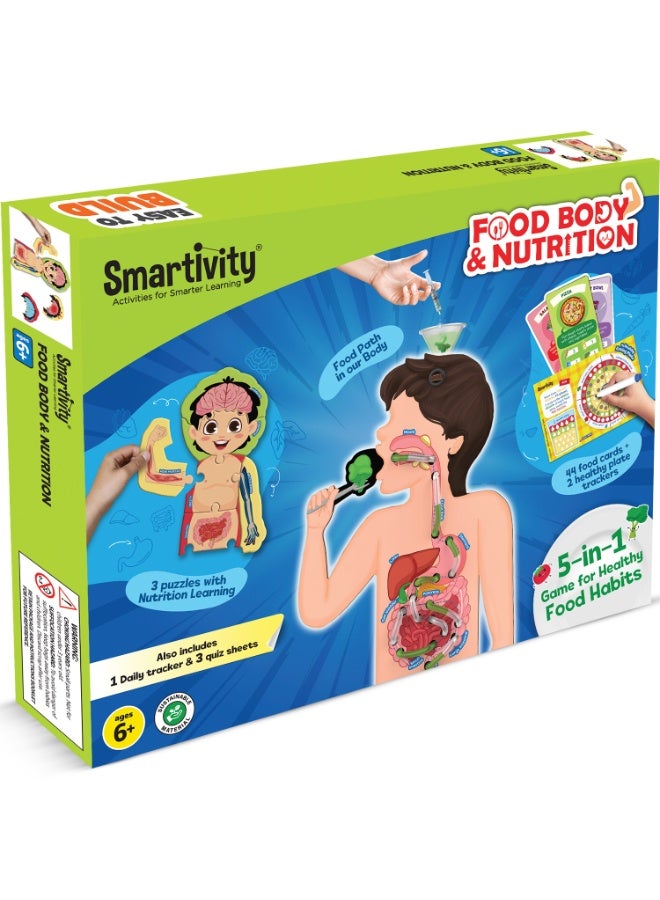Smartivity Digestive System Working Model | Food Body & Nutrition STEM Toy for Kids 6-12 Years | DIY Human Body Science Kit with Food Cards & Diet Tracker | Educational Birthday Gift for Boys & Girls - Image 1